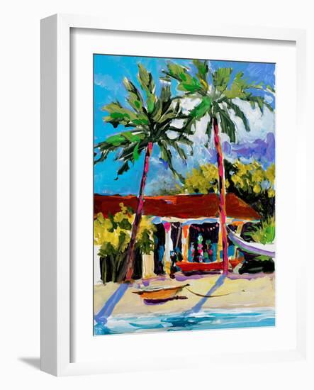 Caribbean Shore-Jane Slivka-Framed Photographic Print