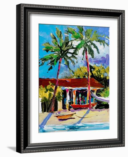 Caribbean Shore-Jane Slivka-Framed Photographic Print