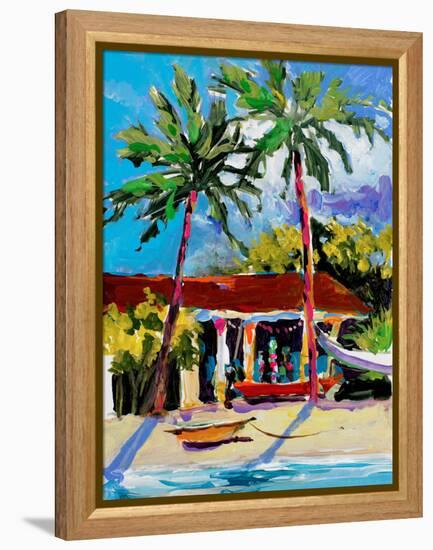 Caribbean Shore-Jane Slivka-Framed Premier Image Canvas