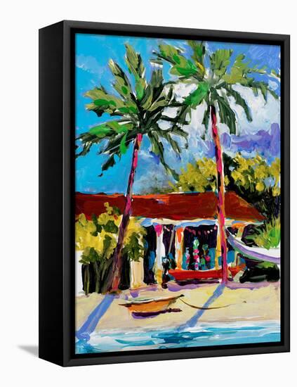 Caribbean Shore-Jane Slivka-Framed Premier Image Canvas