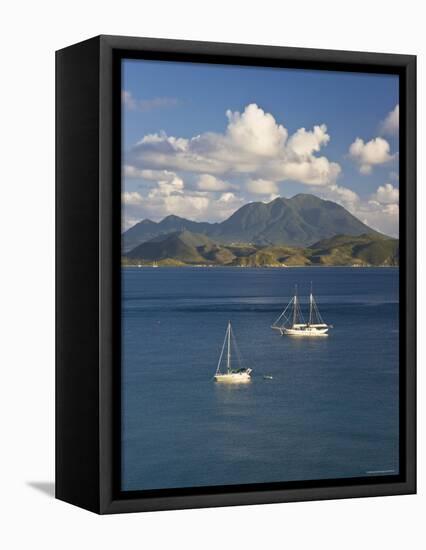 Caribbean, St Kitts and Nevis, St Kitts, Frigate Bay and the Southeast Peninsula-Gavin Hellier-Framed Premier Image Canvas