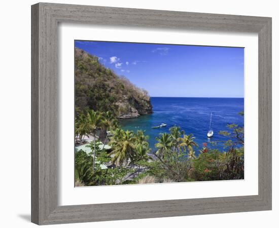 Caribbean, St Lucia, Anse Chastanet Beach-Michele Falzone-Framed Photographic Print