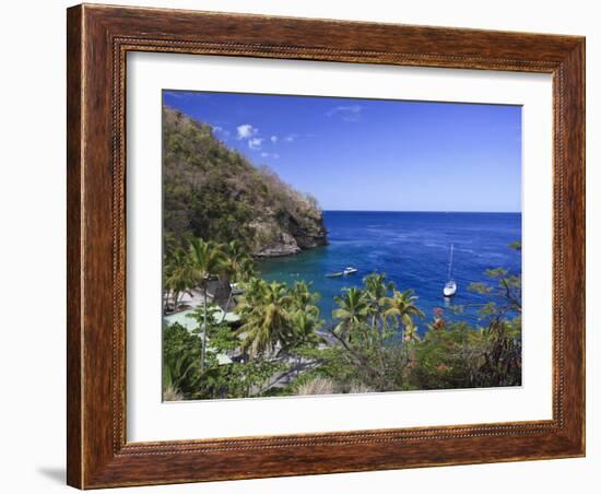 Caribbean, St Lucia, Anse Chastanet Beach-Michele Falzone-Framed Photographic Print