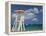 Caribbean, St Lucia, Gros Islet, Rodney Bay, Reduit Beach, Life Guard Lookout-Alan Copson-Framed Premier Image Canvas