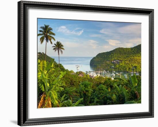 Caribbean, St Lucia, Marigot, Marigot Bay-Alan Copson-Framed Photographic Print