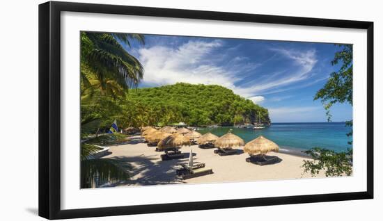 Caribbean, St Lucia, Soufriere, Anse Chastanet, Anse Chastanet Beach-Alan Copson-Framed Photographic Print