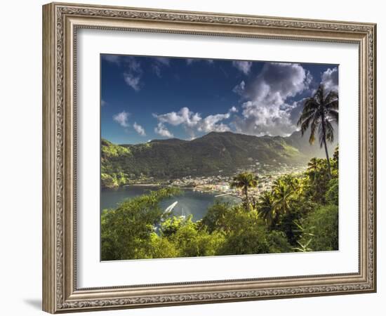 Caribbean, St Lucia, Soufriere, Soufriere Bay-Alan Copson-Framed Photographic Print