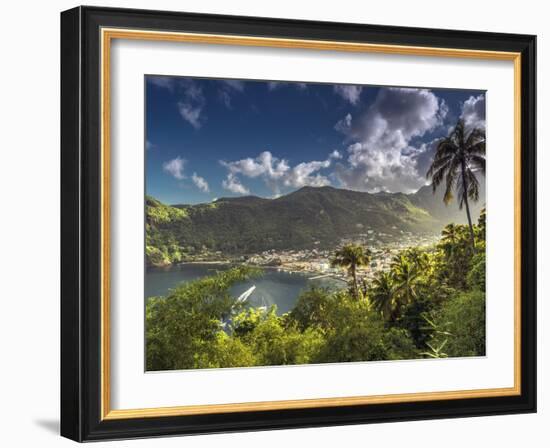 Caribbean, St Lucia, Soufriere, Soufriere Bay-Alan Copson-Framed Photographic Print