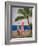 Caribbean Strand with Surf Boards-Martina Bleichner-Framed Art Print