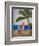 Caribbean Strand with Surf Boards-Martina Bleichner-Framed Art Print