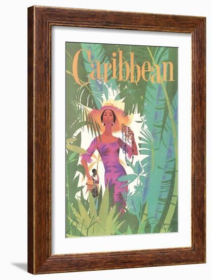 Caribbean Travel Poster-null-Framed Art Print