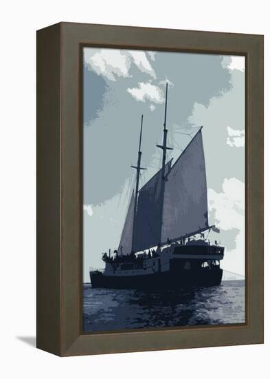 Caribbean Vessel I-Carolyn Longley-Framed Premier Image Canvas