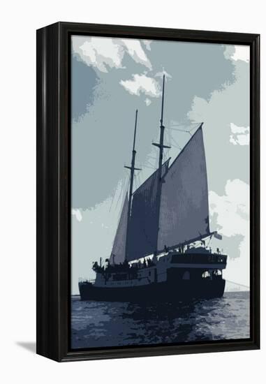 Caribbean Vessel I-Carolyn Longley-Framed Premier Image Canvas