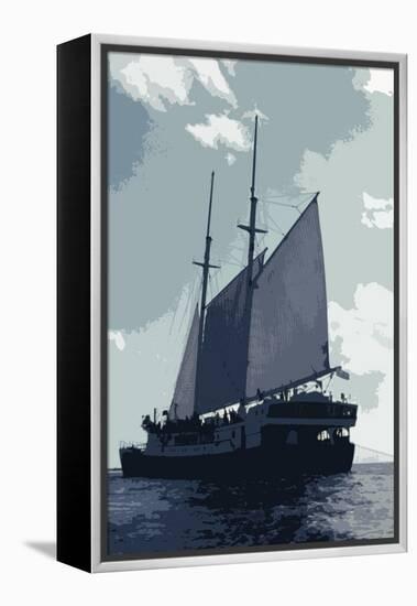 Caribbean Vessel I-Carolyn Longley-Framed Premier Image Canvas