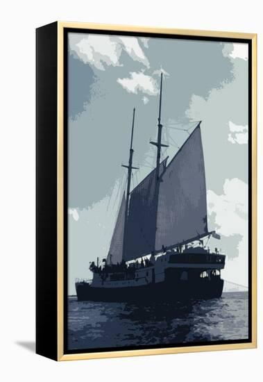 Caribbean Vessel I-Carolyn Longley-Framed Premier Image Canvas