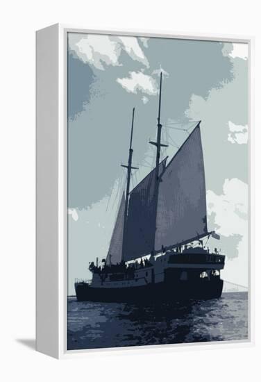 Caribbean Vessel I-Carolyn Longley-Framed Premier Image Canvas