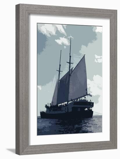 Caribbean Vessel I-Carolyn Longley-Framed Photographic Print