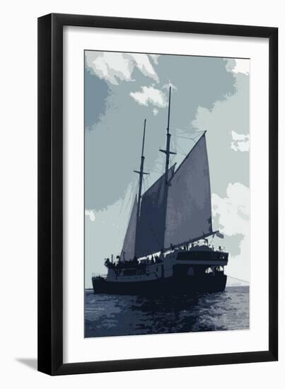 Caribbean Vessel I-Carolyn Longley-Framed Photographic Print