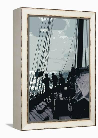 Caribbean Vessel II-Carolyn Longley-Framed Premier Image Canvas