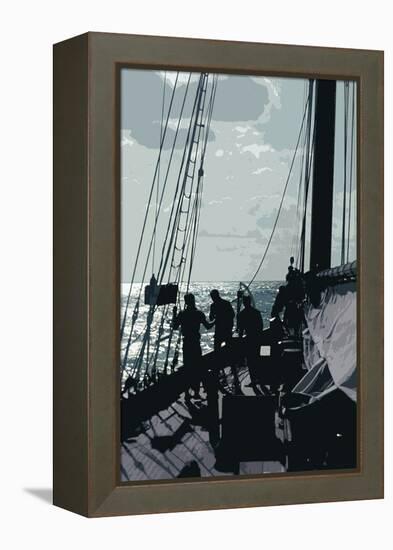 Caribbean Vessel II-Carolyn Longley-Framed Premier Image Canvas