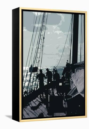 Caribbean Vessel II-Carolyn Longley-Framed Premier Image Canvas