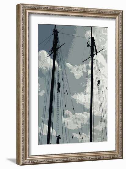 Caribbean Vessel IV-Carolyn Longley-Framed Photographic Print