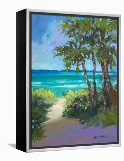 Caribbean View I-Jane Slivka-Framed Stretched Canvas