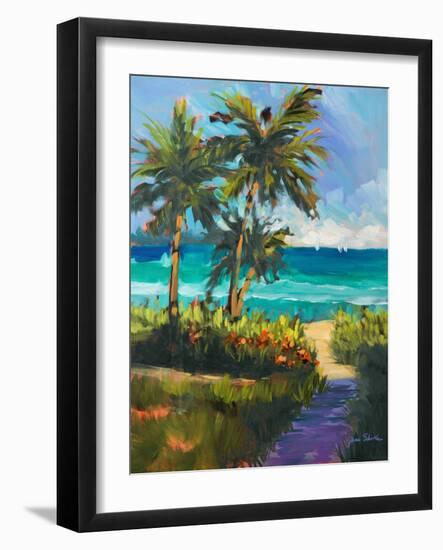 Caribbean View II-Jane Slivka-Framed Art Print