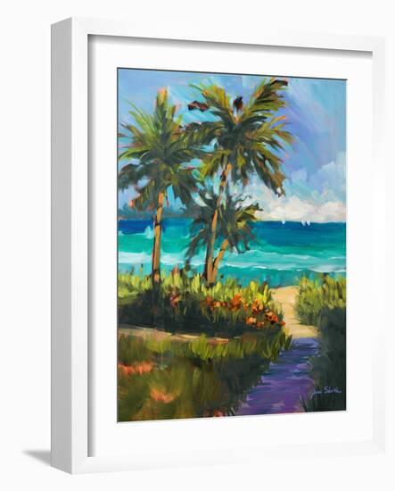 Caribbean View II-Jane Slivka-Framed Art Print