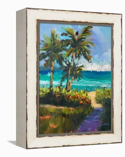 Caribbean View II-Jane Slivka-Framed Stretched Canvas