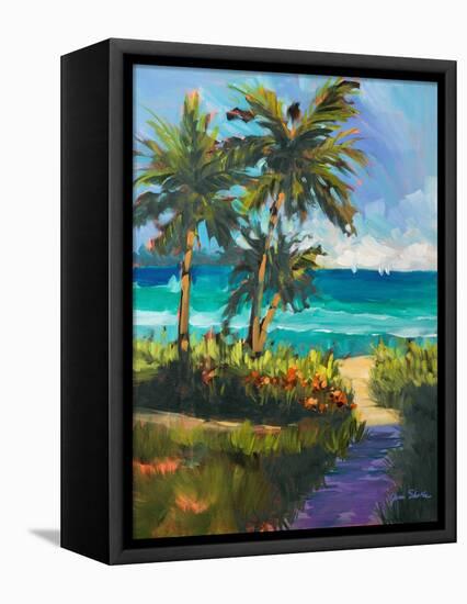 Caribbean View II-Jane Slivka-Framed Stretched Canvas