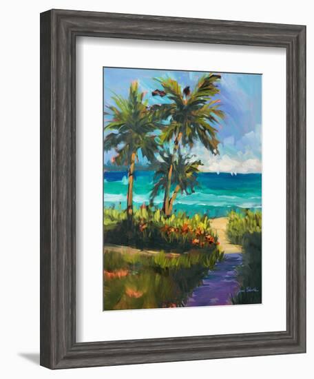 Caribbean View II-Jane Slivka-Framed Art Print