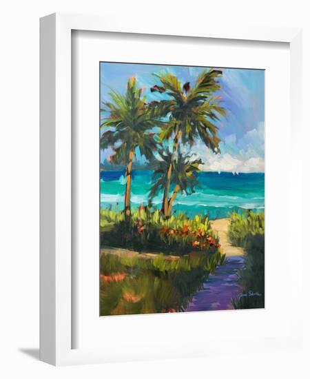Caribbean View II-Jane Slivka-Framed Art Print