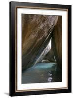 Caribbean, Virgin Gorda. Passageway Through Giant Boulders. the Baths-Kevin Oke-Framed Photographic Print