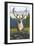 Caribou and Forest-Lantern Press-Framed Art Print