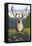 Caribou and Forest-Lantern Press-Framed Stretched Canvas