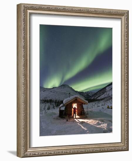 Caribou Bluff Cabin, White Mountain National Recreation Area, Alaska, USA-Hugh Rose-Framed Photographic Print