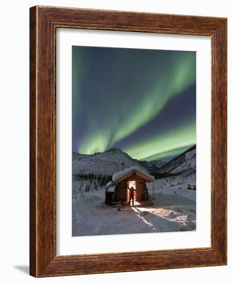 Caribou Bluff Cabin, White Mountain National Recreation Area, Alaska, USA-Hugh Rose-Framed Photographic Print