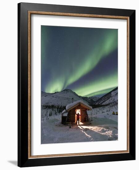 Caribou Bluff Cabin, White Mountain National Recreation Area, Alaska, USA-Hugh Rose-Framed Photographic Print