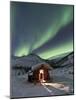 Caribou Bluff Cabin, White Mountain National Recreation Area, Alaska, USA-Hugh Rose-Mounted Photographic Print