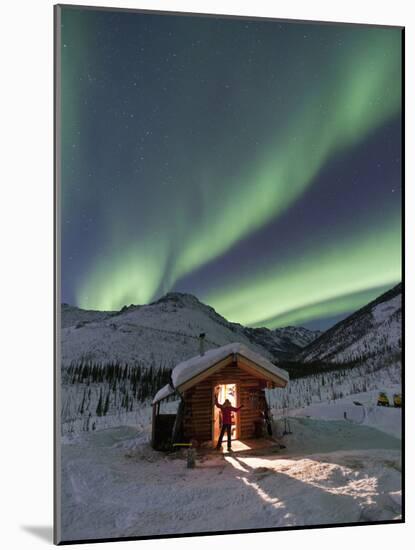 Caribou Bluff Cabin, White Mountain National Recreation Area, Alaska, USA-Hugh Rose-Mounted Photographic Print