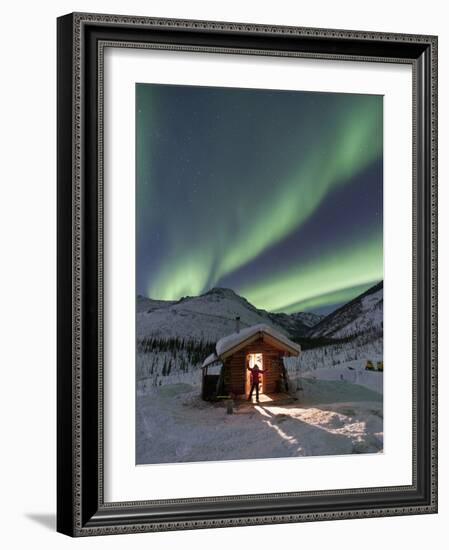 Caribou Bluff Cabin, White Mountain National Recreation Area, Alaska, USA-Hugh Rose-Framed Photographic Print