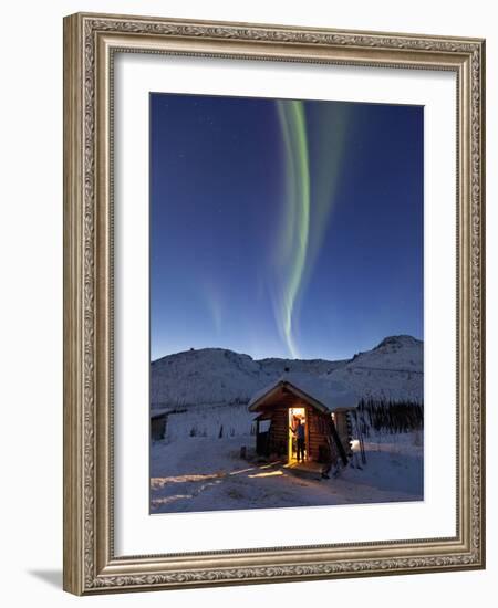 Caribou Bluff Cabin, White Mountain National Recreation Area, Alaska, USA-Hugh Rose-Framed Photographic Print