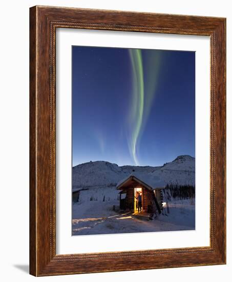 Caribou Bluff Cabin, White Mountain National Recreation Area, Alaska, USA-Hugh Rose-Framed Photographic Print