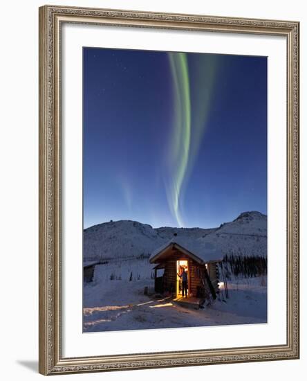 Caribou Bluff Cabin, White Mountain National Recreation Area, Alaska, USA-Hugh Rose-Framed Photographic Print