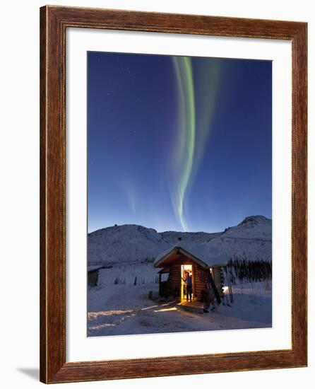 Caribou Bluff Cabin, White Mountain National Recreation Area, Alaska, USA-Hugh Rose-Framed Photographic Print