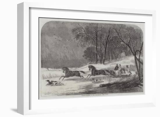 Caribou-Hunting in New Brunswick, The Start-null-Framed Giclee Print