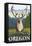 Caribou in the Wild, Oregon-Lantern Press-Framed Stretched Canvas