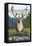 Caribou in the Wild, Wyoming-Lantern Press-Framed Stretched Canvas