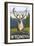 Caribou in the Wild, Wyoming-Lantern Press-Framed Art Print
